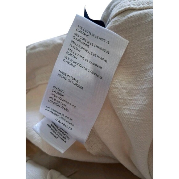 Pilcro The Kit High Rise Cream Wide Leg Jeans Anthropologie - Picture 9 of 14